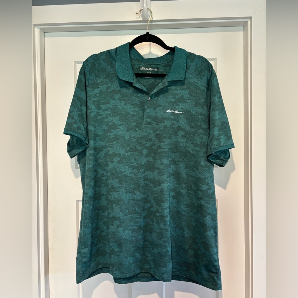 Eddie Bauer Green Polo Shirt for Men